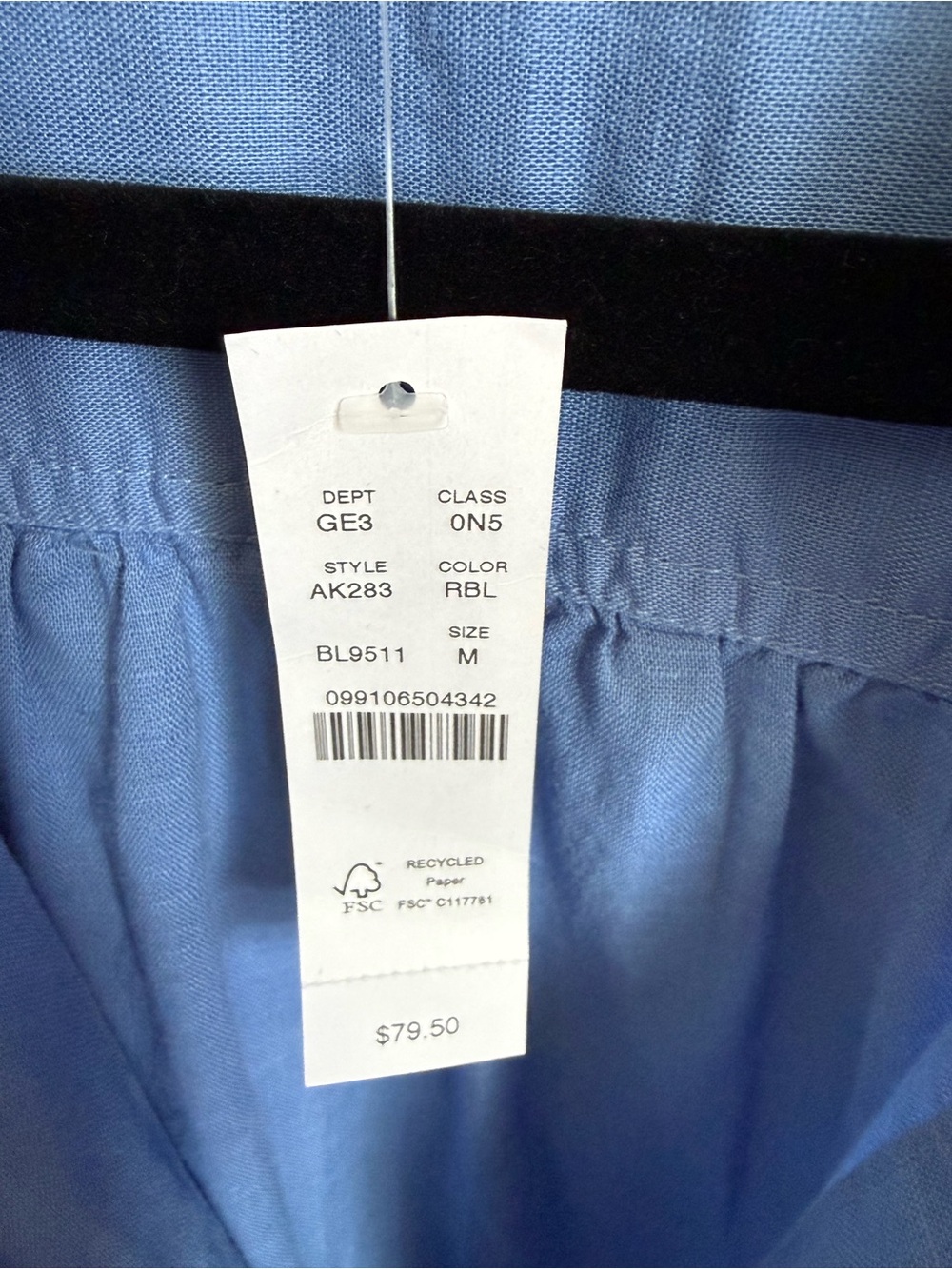 J. Crew Light Blue Linen Button-Down Shirt - Picture 4 of 7